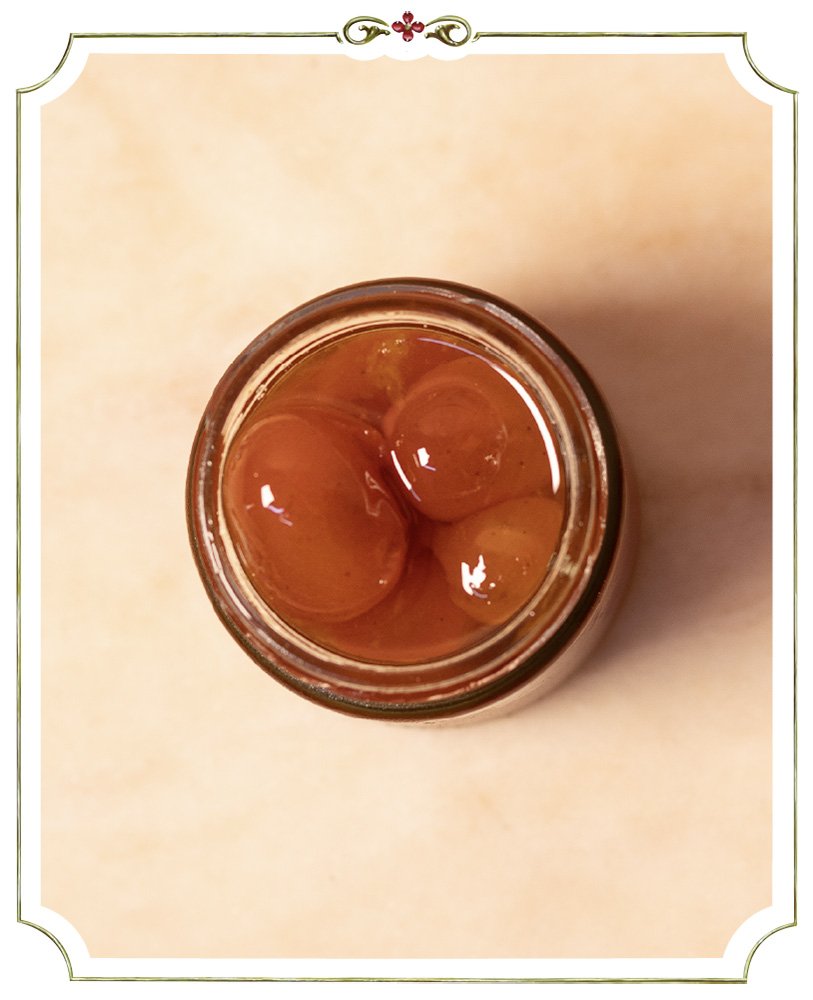 Quinotos en almíbar