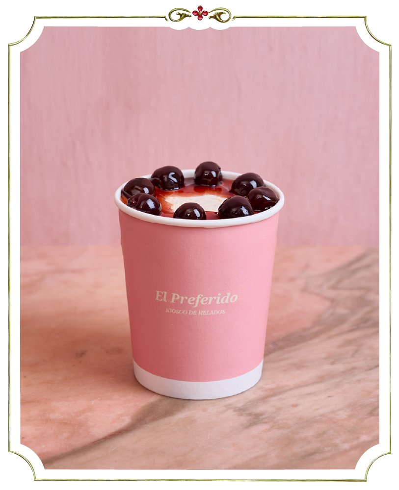 Sambayón con amarenas